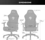 Anda Seat Phantom 3 Gaming Chair - Reclining Video Game Chairs - Black Fabric - Image 6