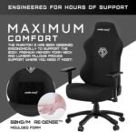 Anda Seat Phantom 3 Gaming Chair - Reclining Video Game Chairs - Black Fabric - Image 5