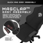 Anda Seat Phantom 3 Gaming Chair - Reclining Video Game Chairs - Black Fabric - Image 2