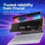 Crucial P310 1TB SSD M.2 2280 NVMe PCIe Gen4, Up to 7,100MB/s, Laptop & Desktop (PC) Compatible - Image 2