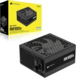 CORSAIR RM1000x Fully Modular Low-Noise ATX Power Supply – ATX 3.1 Compliant – PCIe 5.1 Support – Cybenetics Gold Efficiency – Native 12V-2x6 Connector – Black - Image 2
