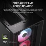CORSAIR FRAME 4000D RS ARGB Modular Mid-Tower ATX PC Case – High Airflow, 3x Pre-Installed RS ARGB Fans - Image 10