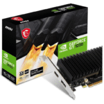 MSI GeForce GT 1030 4GHD4 LP OC Gaming Graphics Card - 4GB GDDR4, 2100 MHz, PCI Express 3.0 x16, 64 bit, DP, HDMI