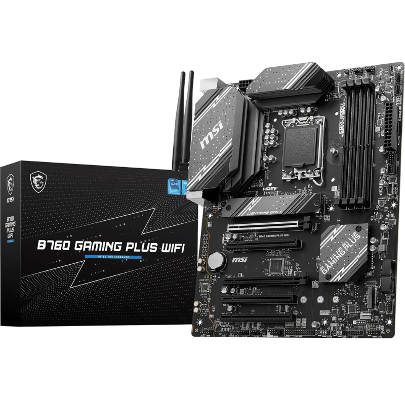 MSI B760 GAMING PLUS WIFI Motherboard, ATX - Supports Intel 14th, 13th & 12th Gen Core Processors, LGA 1700