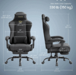 SONGMICS Gaming Chair, Ergonomic Computer Chair with Footrest, Video Game Chair with Headrest - Image 2