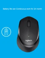 Logitech M330 Silent Plus Wireless Mouse – Black - Image 3